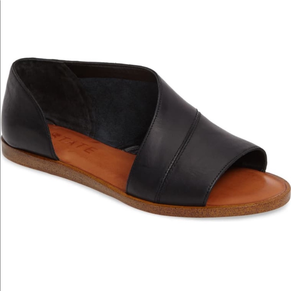 Brand New!! 1.State Celvin black leather sandal